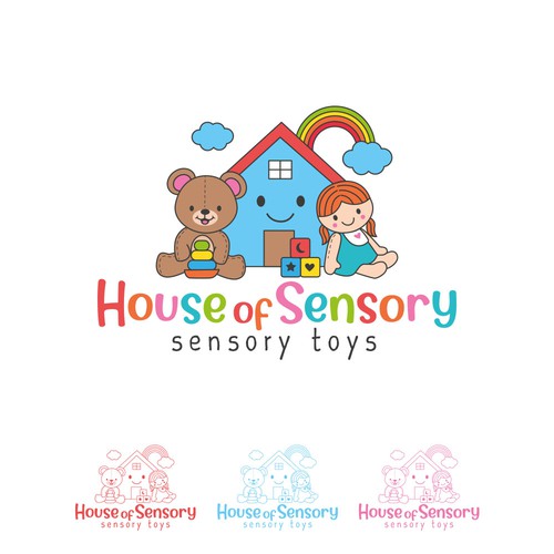 Design a feminine sensory toy store logo for an online retailer selling sensory toys for kids Design by AdryQ