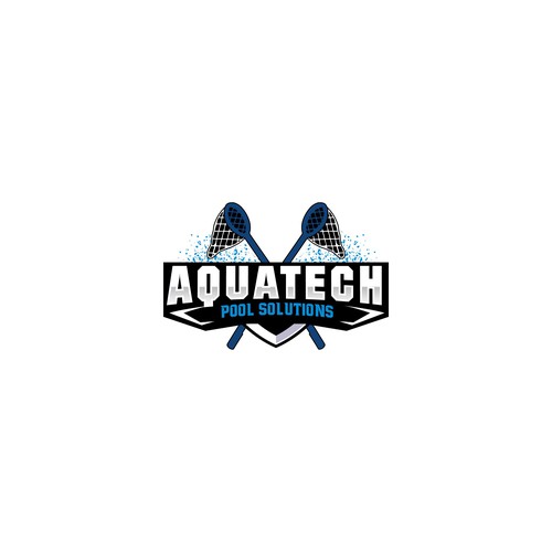 AQUATECH pool solutions logo Design réalisé par Consort Solutions