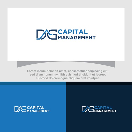 Logo & Brand guide for DG Capital Management an options trading Hedge Fund. Design by rouf_art