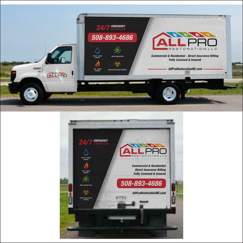 New vehicle Wrap for a Restoration truck Design by dnite