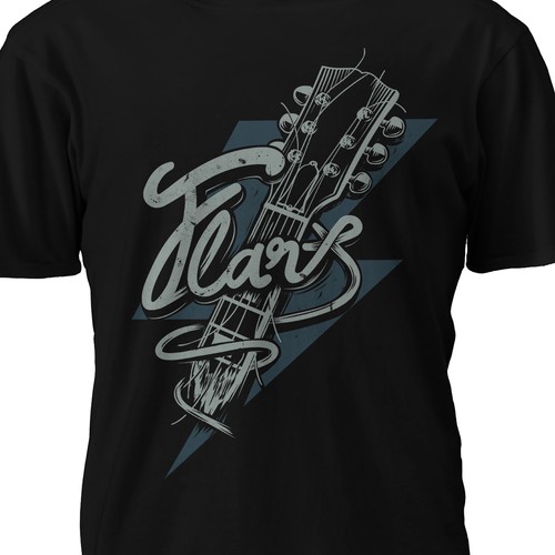 Rock band T-shirt design Design by Riskiyan W