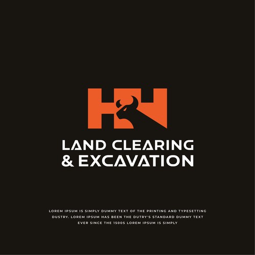 LOGO AND LETTER HEAD FOR H&H LAND CLEARING AND EXEXCAVATION Design réalisé par Roadpen