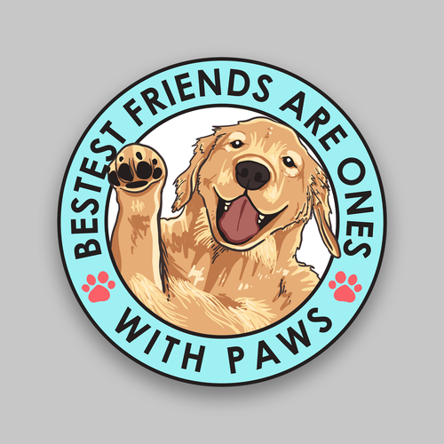 Design an amazing sticker for passionate dog owners and dog lovers Design by Maarhurr