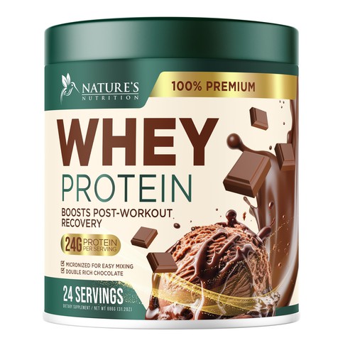 Tasty Whey Protein Chocolate Design Needed for Nature's Nutrition Design réalisé par UnderTheSea™