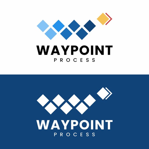 simple logo for waypoint process