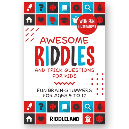 A Parent-Catching Book Cover for Riddle Book Design by Charala