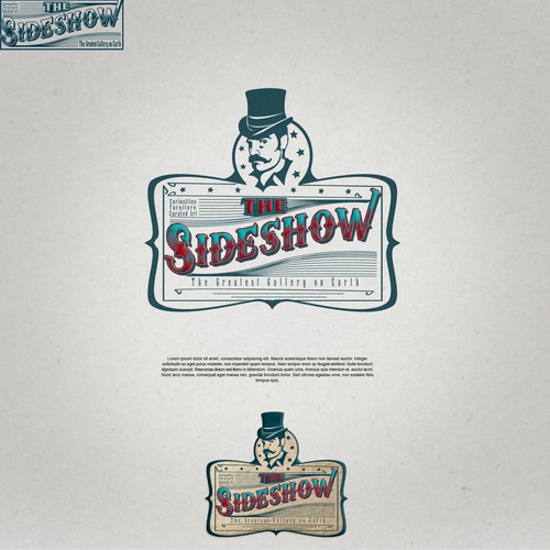 Logo for The Sideshow - a whimsical art gallery Design by IK•05