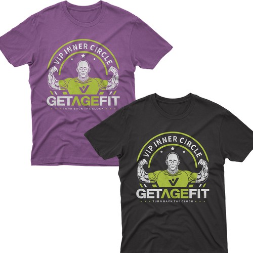 Create Bold, Dynamic Design for Get Age Fit Concierge Studio Apparel Design by -Diamond Head-