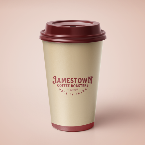 Coffee To-Go Cup Design for Cafe in Ghana Diseño de Gobi Ravichandran