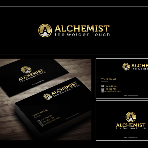 Design a luxury gold plating company logo Design by Black_Ink