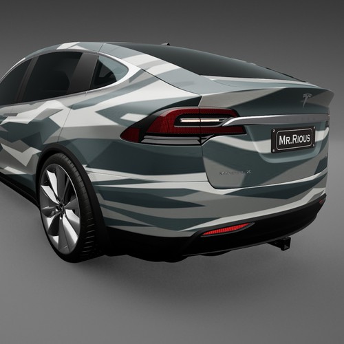 Tesla Model X Design von TANSA ART