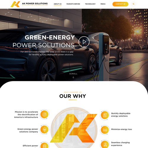 We Need A sharp smart looking Website for a New Energy Company Design by pb⚡️