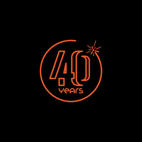 Looking for a modern, expressive 40 years jubilee logo Design by shumada