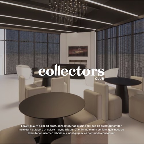 Collectors Club: High end collectibles store Design by idz.kreativ
