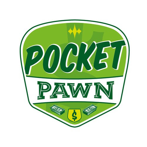 Create a unique and innovative logo based on a "pocket" them for a new pawn shop. Ontwerp door MW Logoïst♠︎