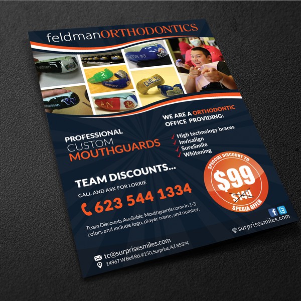 Custom Mouthguard Flyer Needed