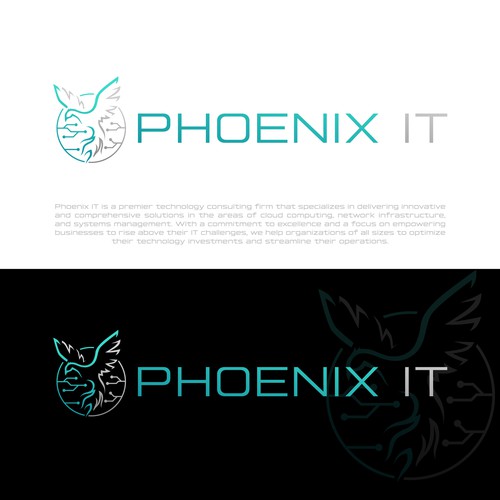 Business logo for consulting company Phoenix IT Réalisé par jialing001