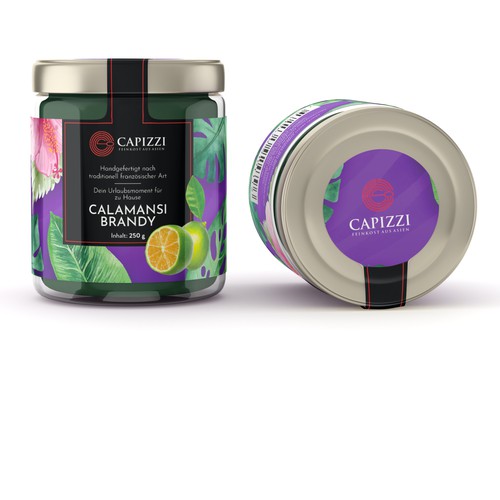 Label for exclusive fruit spreads made of tropical fruit Design by CK Graphic