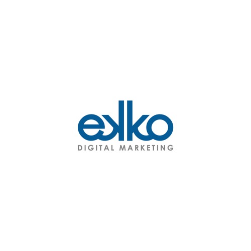 SIMPLE LOGO - ekko Letters then dm after Design by S A P I E N S