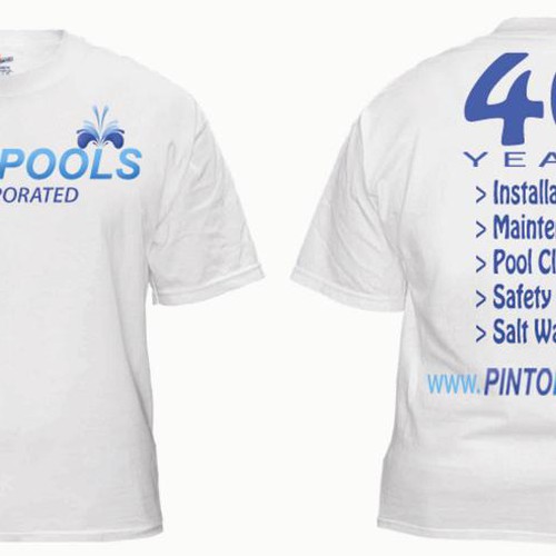 NEW Tshirt Design for swimming pool company Design by Choda