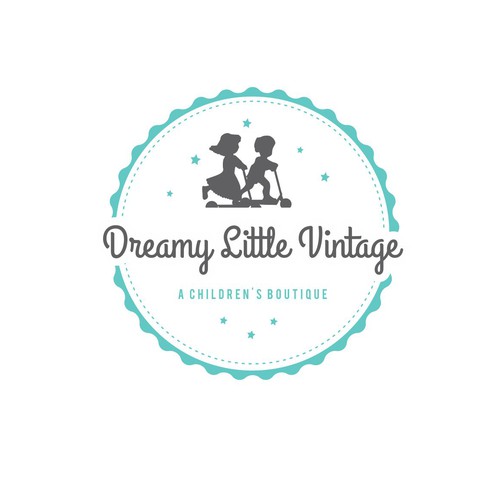 Design a "dreamy" logo for a brand new children's vintage clothing boutique Design by meryofttheangels77