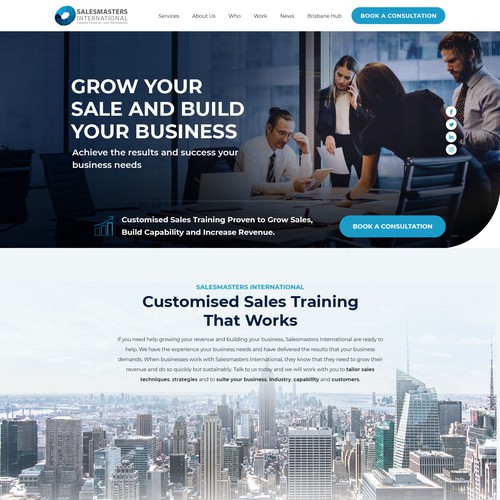 Create an engaging website for a world leading sales consulting company Design réalisé par Jasmin_A