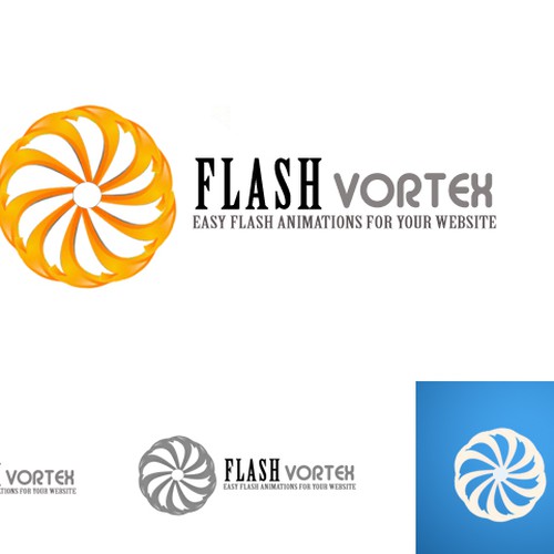 FlashVortex.com logo Ontwerp door Ravivarman