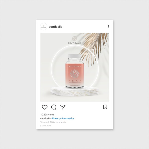 Design by Leon Adama titled "ceuticalia instagram post"