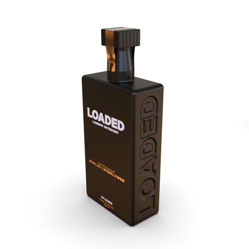 Masculine Cologne-Scented Laundry Detergent Bottle Diseño de Hamed.1