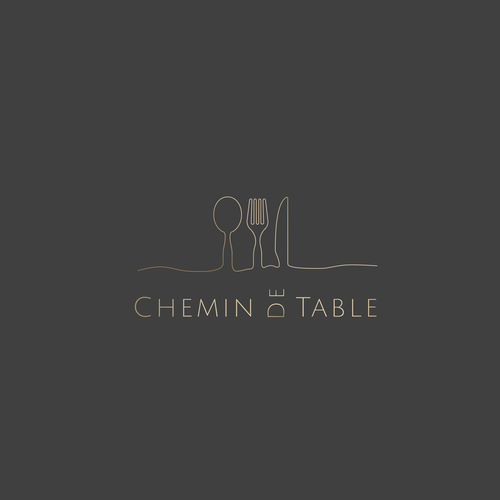 Elegant and modern logo for our website specialised in table cutlery Design by DesignInc.