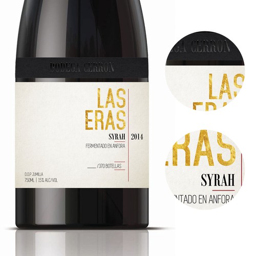 ORGANIC EXCLUSIVE WINE LABEL DESIGN - BODEGA CERRON Design by Ashleyjp