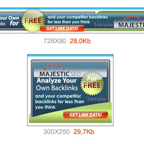 Banner Ad Campaign for Majestic SEO Design by Heru017