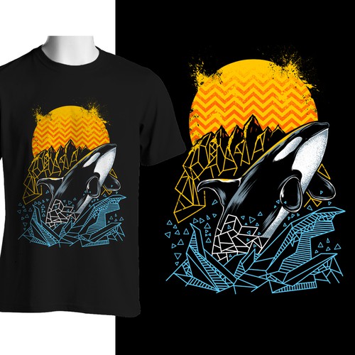 Orca - Also known as the Killer Whale Diseño de mac23line