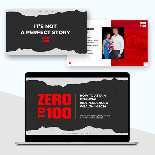 Re Design Black and White Webinar Presentation Design by Riohimself