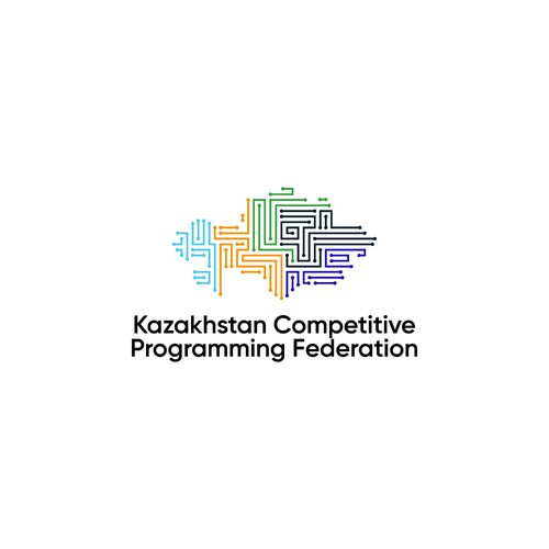 Logo for the Kazakhstan Competitive Programming Federation Design by issco.