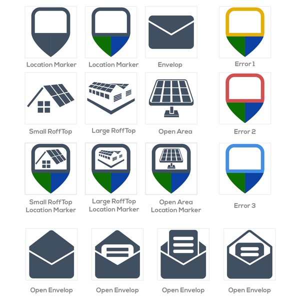 Icon design for corporate backend-application