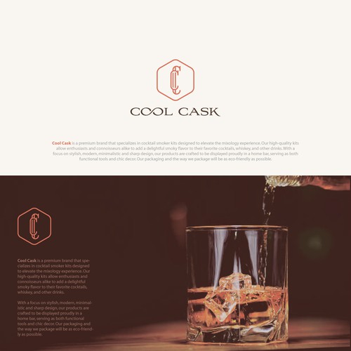 Our product is a COCKTAIL SMOKER KIT.  We are a modern, innovative home bar accessories company. Design by YellowPixell