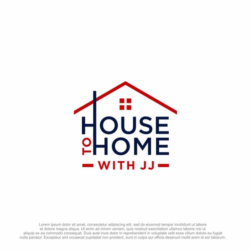 コンペ「"House to Home with JJ" REAL ESTATE AGENT LOGO!!」のデザイン by pronine9さん 