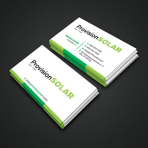 Solar Business Cards Design by Naim Uddin