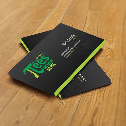 Business Card for Easy Peasy Tees Diseño de ys7ven
