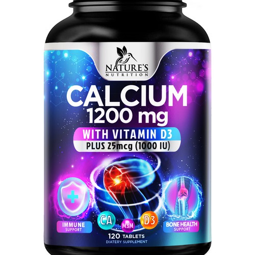 Calcium Plus Vitamin D3 Design Needed for Nature's Nutrition Design by agooshe