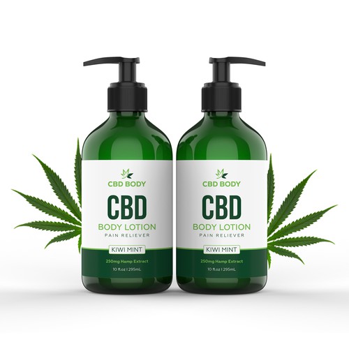 CBD Body Lotion Label Design Contest Design by rgphic