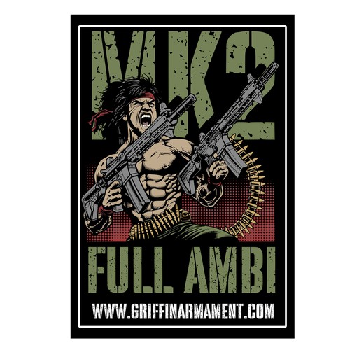 Rambo-Style Sticker Design by Postmod