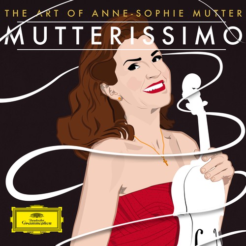 Illustrate the cover for Anne Sophie Mutter’s new album Ontwerp door Guido_Astolfi