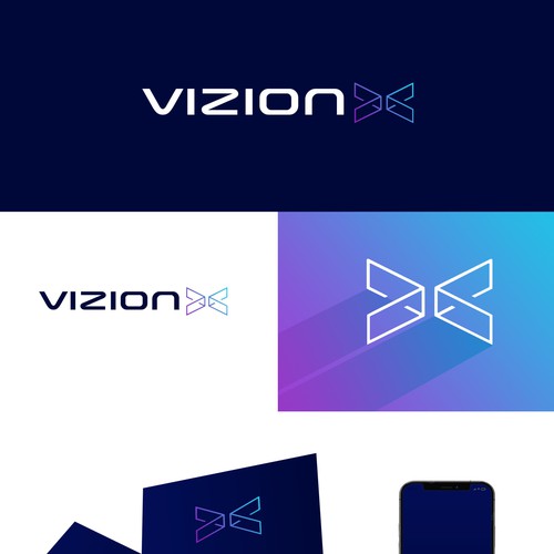 VizionX Logo Design by Bea1990