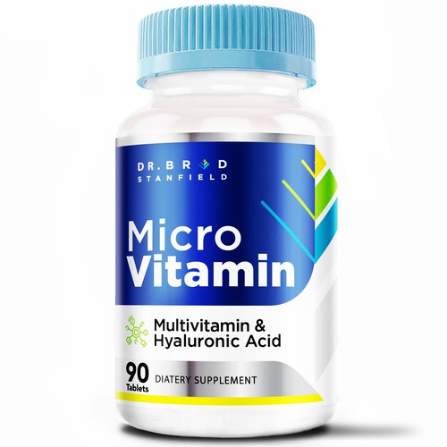 We Need a Vibrant and Scientifically-Inspired Label Design for MicroVitamin Design by agooshe