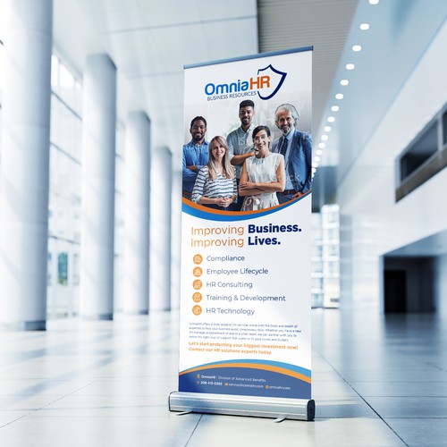 HR Consulting Company Tradeshow Banner Design by Sketch Media™