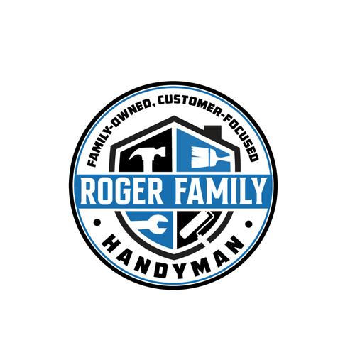 Vintage logo for small family-owned Handyman business Design by YZ24
