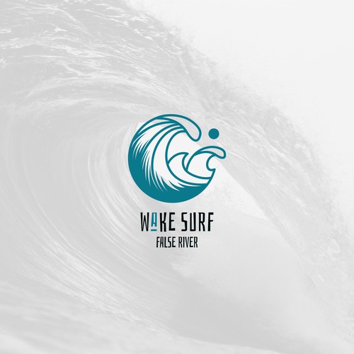 Edgy/sophisticated wake surf logo for a female/male group of wake surfers that embody a luxury life. Nothing predictable Design by aridotgo