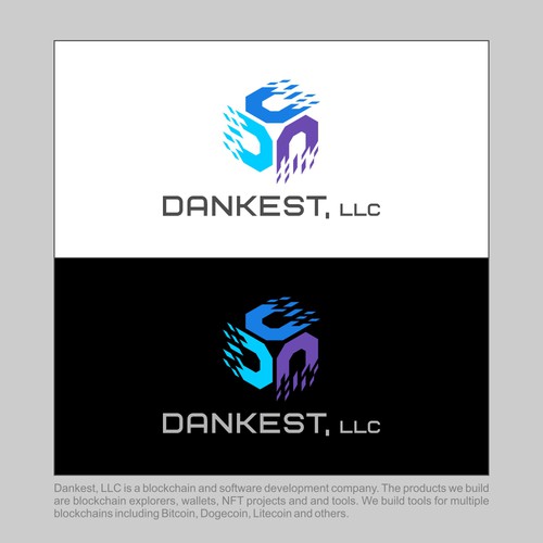 Logo design for blockchain software development company Design by bersyukur